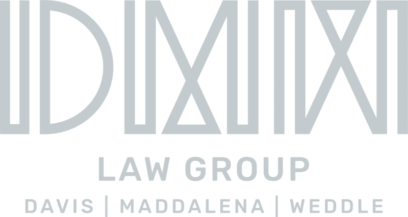 DMW Law Group Davis Maddalena Weddle primary light gray logo Bay County Law Firm specializing in local governments, community associations, and businesses